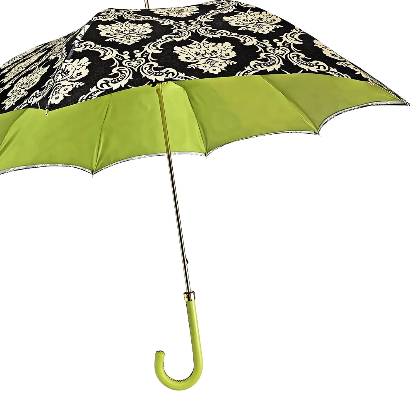 Il Marchesato Fashionable black damask with fantastic green New