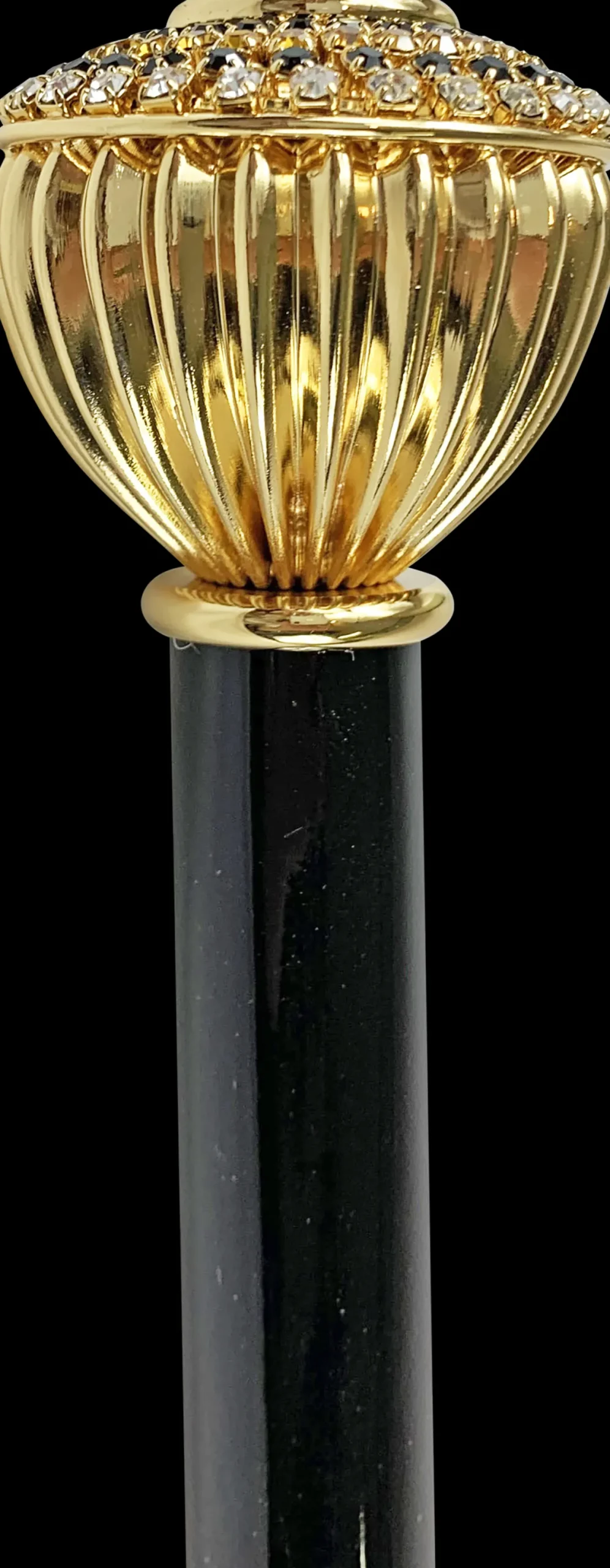 Il Marchesato Fine and elegant Walking stick with topaz and black crystals Outlet
