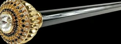 Il Marchesato Fine and elegant Walking stick with topaz and black crystals Outlet