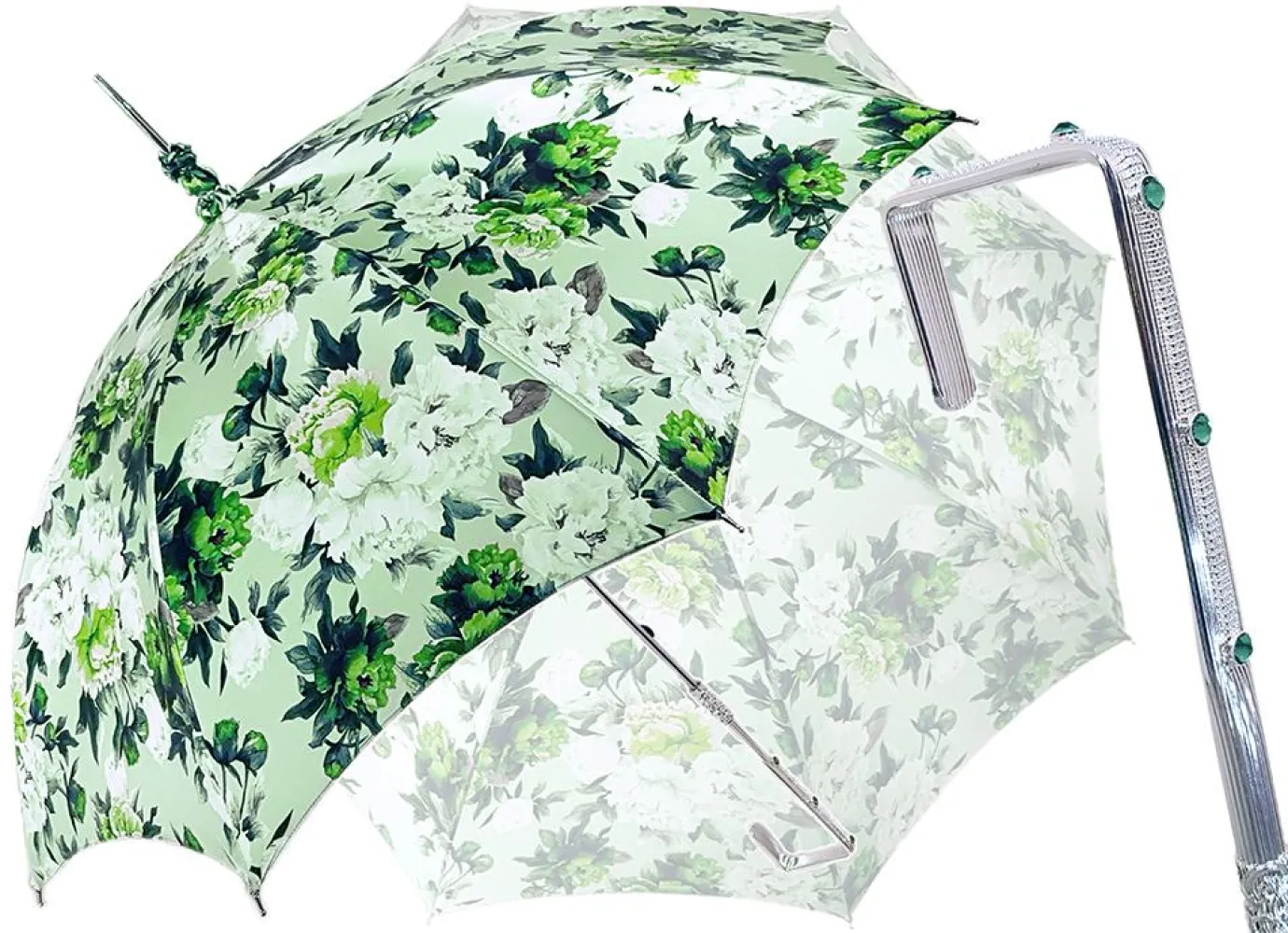Il Marchesato Flowered Green Parasol Discount