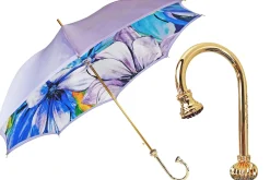 Il Marchesato Flowered umbrella in shades of lilac Outlet