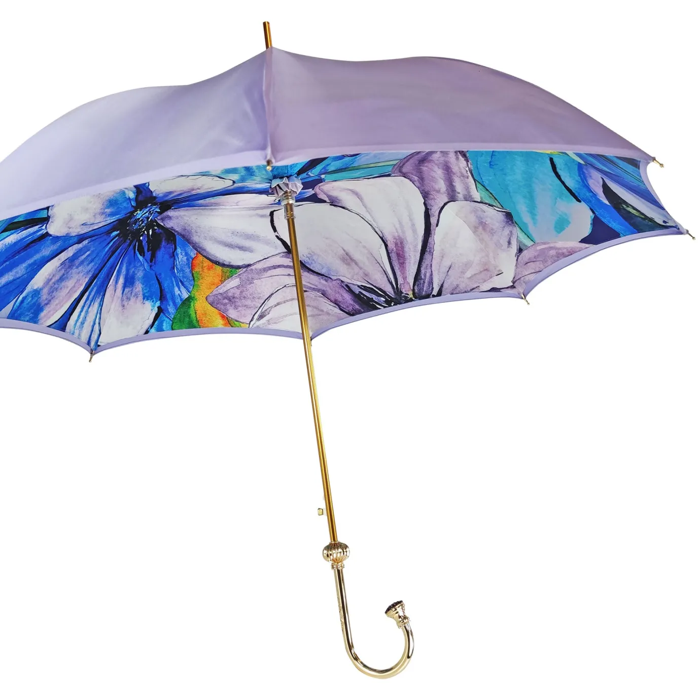 Il Marchesato Flowered umbrella in shades of lilac Outlet