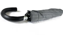 Il Marchesato Folding gray striped umbrella for men Online