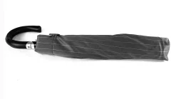 Il Marchesato Folding gray striped umbrella for men Online