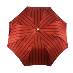 Il Marchesato Folding Umbrella for Men with Silver-plated Bull Handle Online