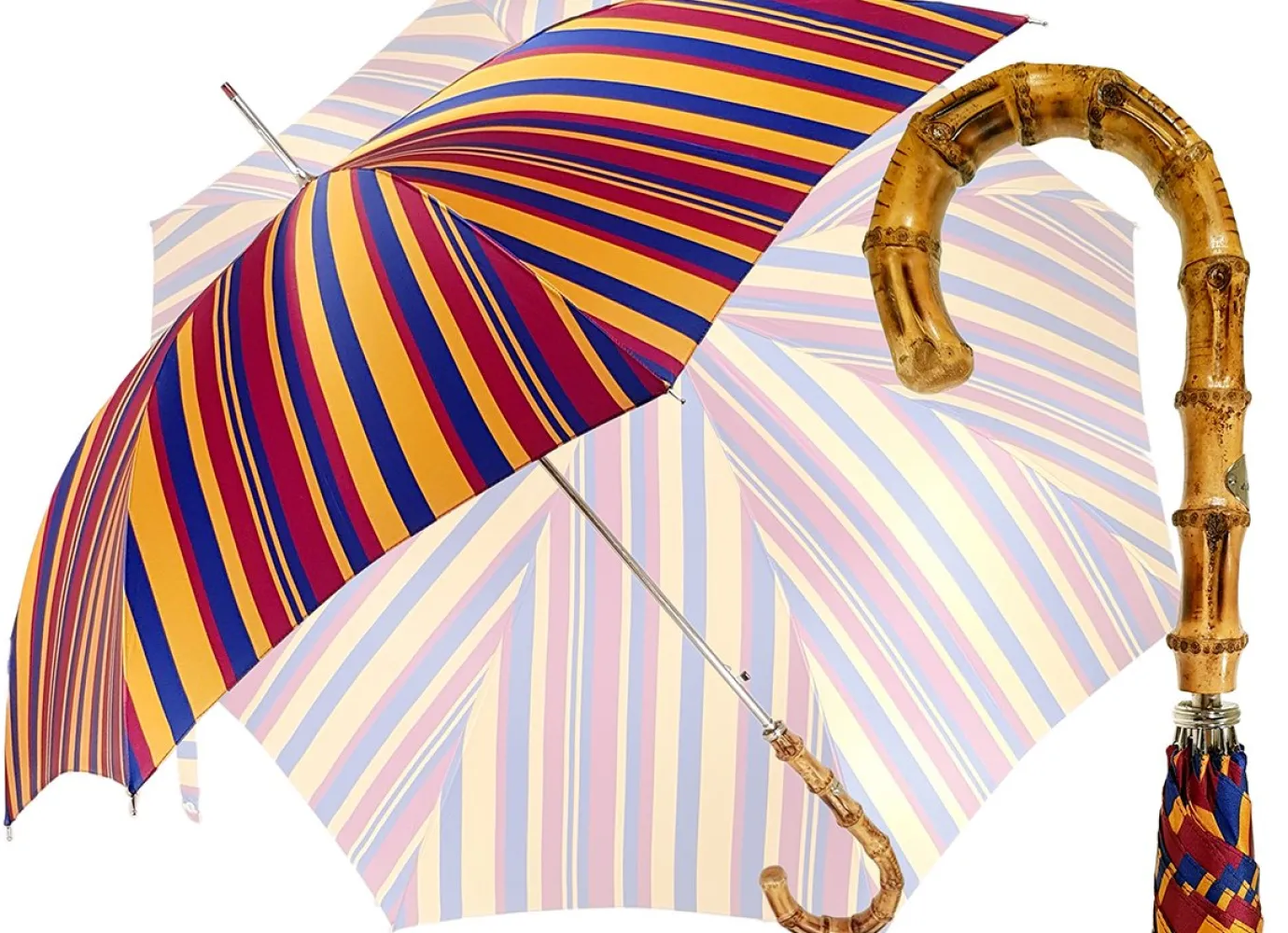 Il Marchesato Gents Umbrella - Striped Design - By New