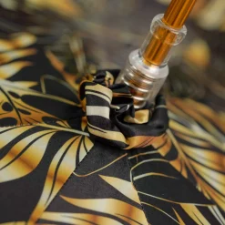 Il Marchesato Golden Bamboo Umbrella with Exquisite Botanical Lining Hot