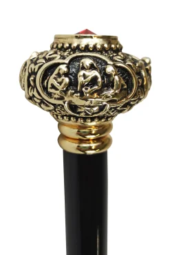 Il Marchesato Golden knob with Red crystal Fashion