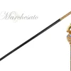 Il Marchesato Golden Majesty: 24K Gold-Plated Walking Canes with Crystal Elegance New