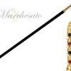 Il Marchesato Goldplated brass Handle - Luxury canes for men Discount