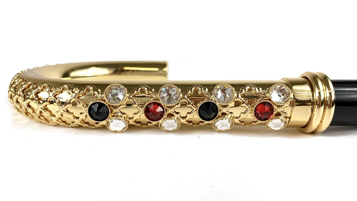 Il Marchesato Goldplated brass Handle - Luxury canes for men Discount