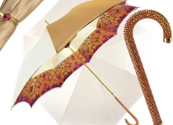 Il Marchesato Gorgeous Cream Color Umbrella With Double Fabric Online