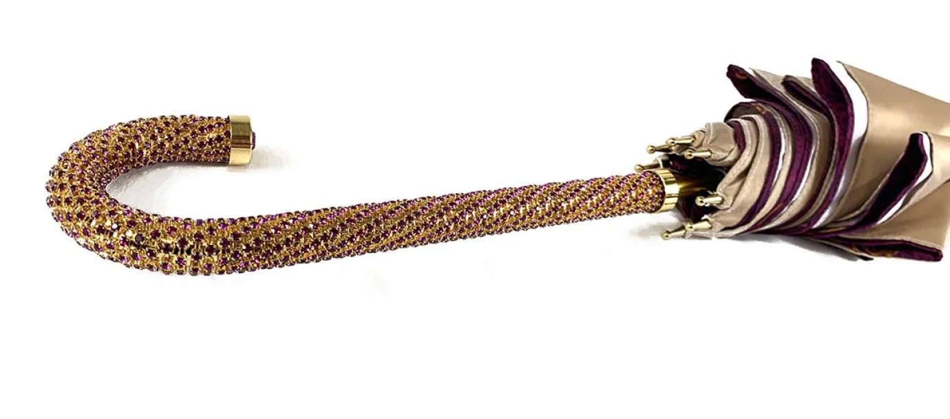 Il Marchesato Gorgeous Cream Color Umbrella With Double Fabric Online