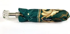 Il Marchesato Green and Beige Women's Folding Umbrella Hot
