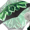 Il Marchesato Green Flower Ladies Folding Umbrella With Luxury Handle Best