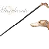 Il Marchesato Hand enameled greyhound Walking stick Outlet