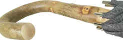 Il Marchesato Handcrafted Grey Umbrella - Natural Ash Wood-Handle Clearance