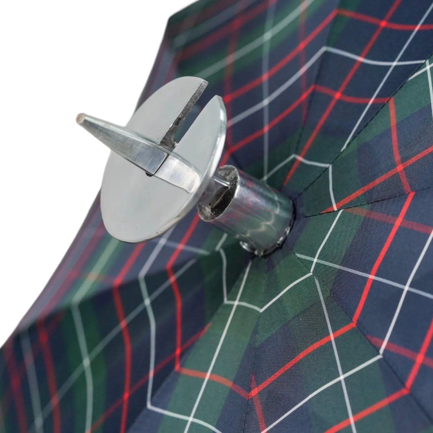 Il Marchesato Handcrafted Leather Seat Umbrella- Tartan design Outlet
