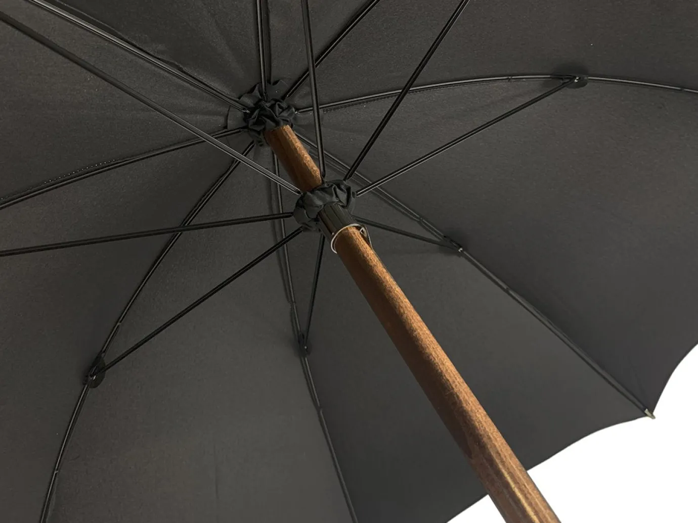 Il Marchesato Handcrafted Leather Seat Umbrella - Black Color Outlet