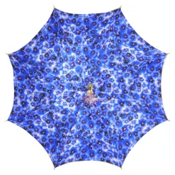 Il Marchesato Handcrafted Umbrella with 24K Gold-Plated Hand-Painted Metal Flower Ha Sale