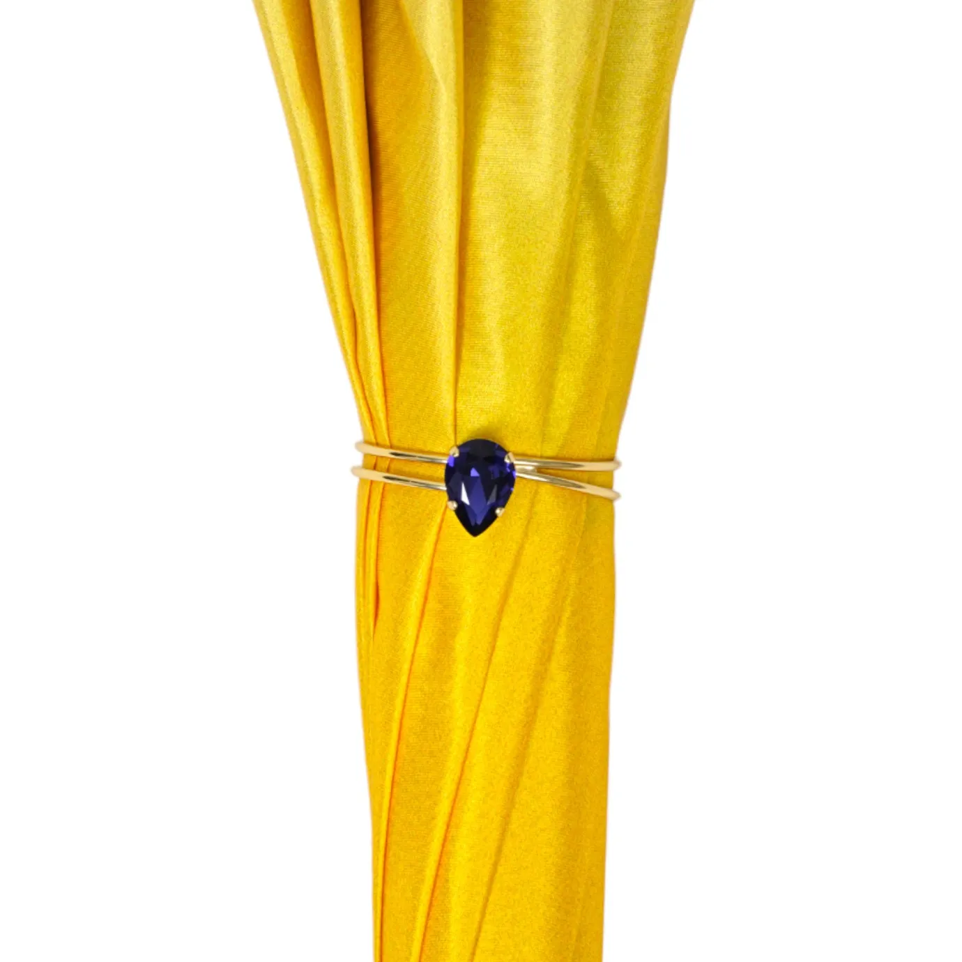 Il Marchesato Handcrafted Umbrella with 24K Gold-Plated Hand-Painted Metal Flower Ha Sale