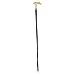 Il Marchesato Hand-engraved metal Walking stick - 24K goldplated Clearance