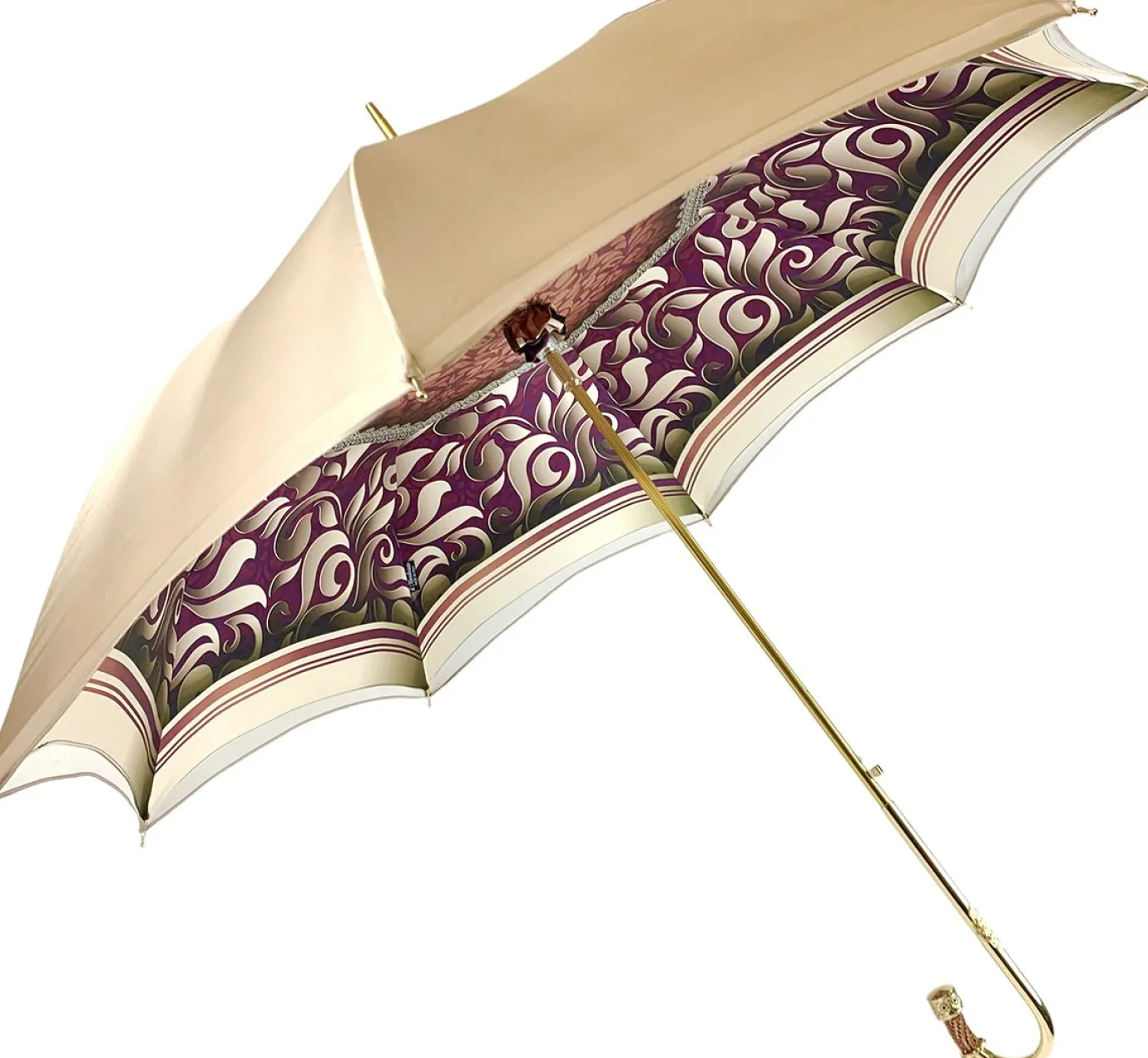 Il Marchesato Handmade Cream Umbrella - Abstract Design Discount