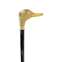 Il Marchesato Handmade duck Walking stick - 24K gold-plated Online