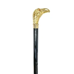Il Marchesato Handmade Eagle Walking stick with red stone - 24K gold-plated Discount