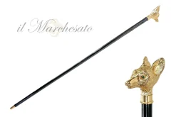 Il Marchesato Handmade Fox Walking stick - 24K gold-plated Sale