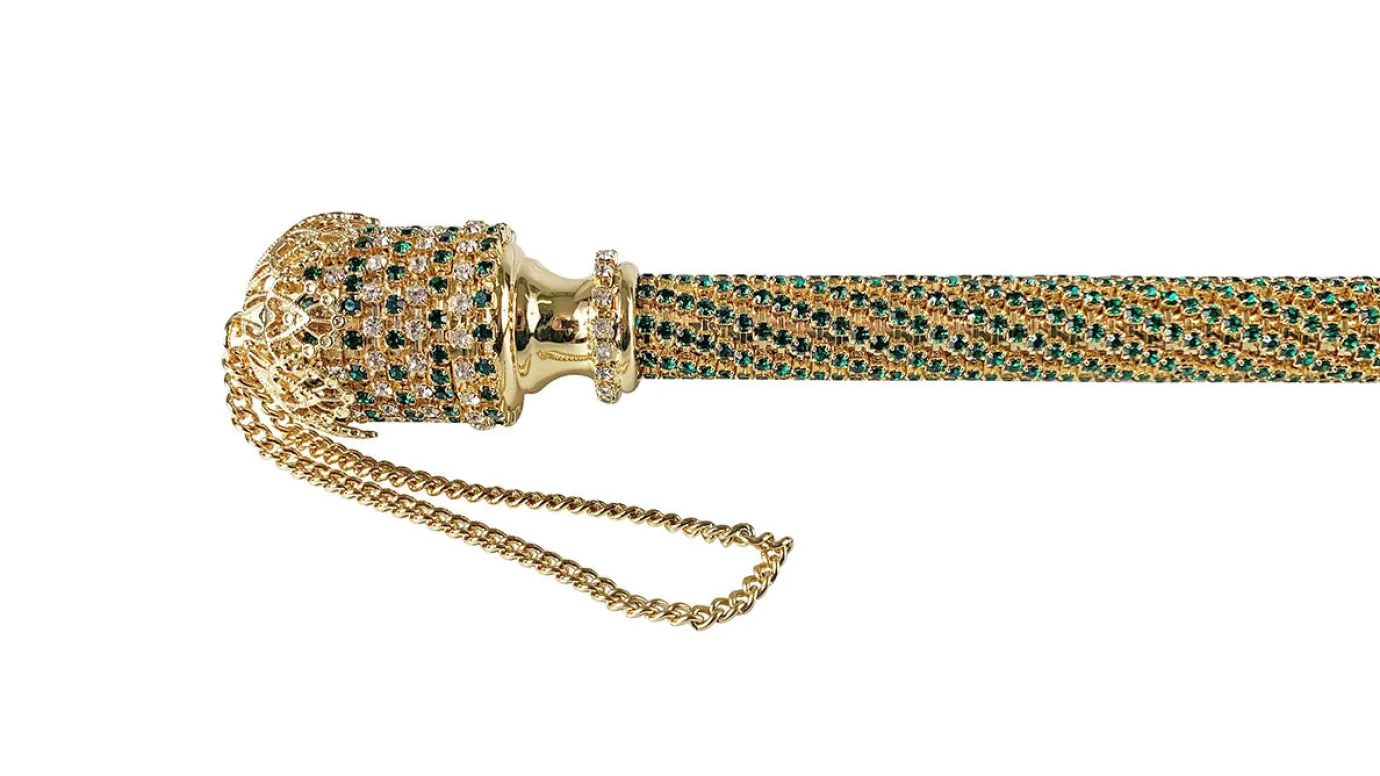 Il Marchesato Handmade Shoehorn with Emerald Crystals Fashion