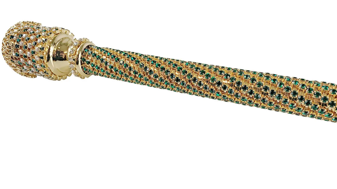 Il Marchesato Handmade Shoehorn with Emerald Crystals Fashion