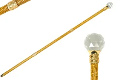 Il Marchesato Handmade Topaz Crystal-Encrusted Walking Cane Hot