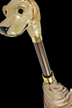 Il Marchesato Handmade umbrella with hand-enamelled Dog and Elegant design Discount