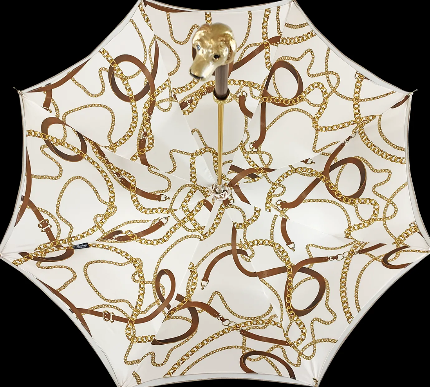 Il Marchesato Handmade umbrella with hand-enamelled Dog and Elegant design Discount