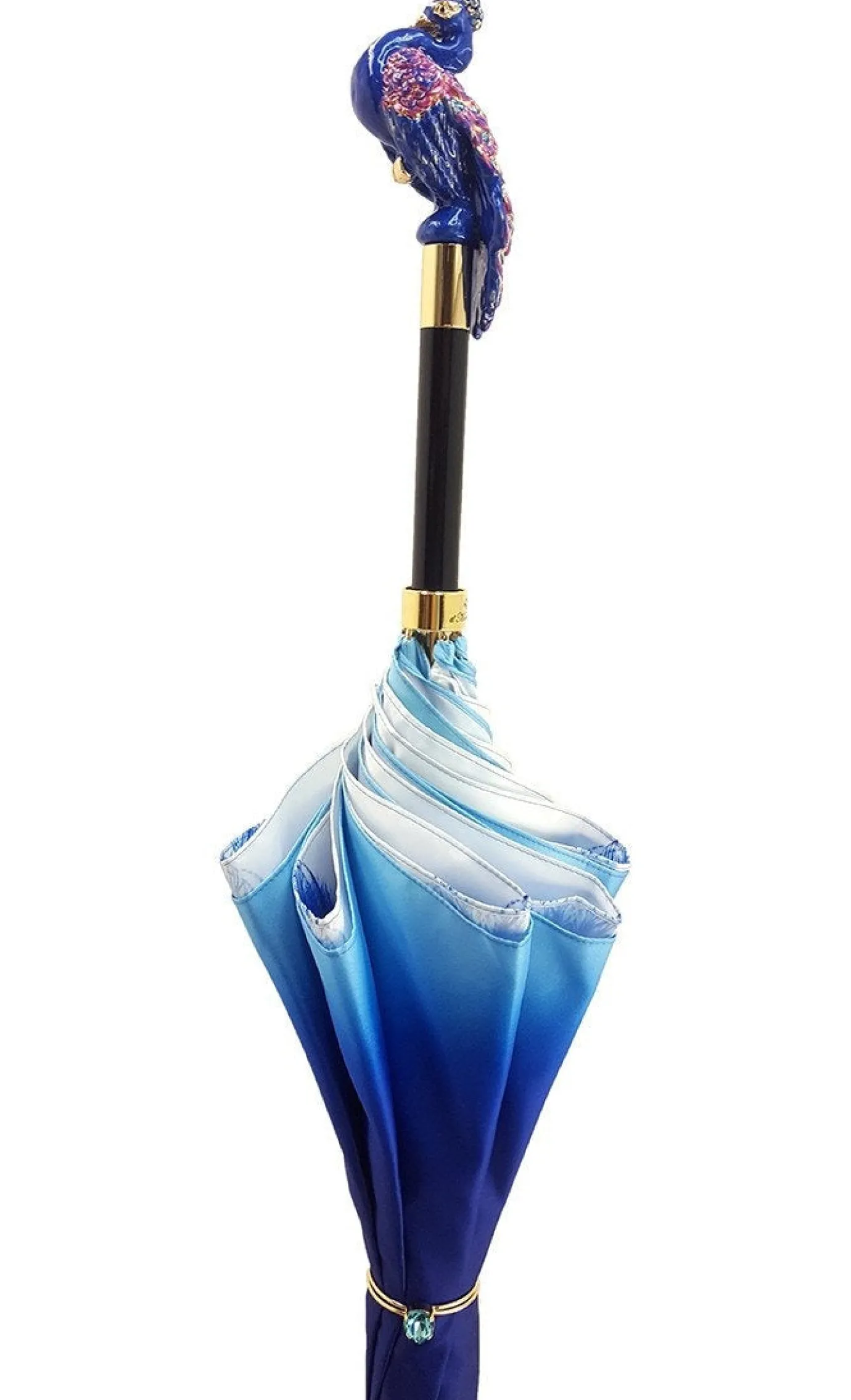 Il Marchesato Blue Peacock Umbrella Awesome Fashionable Ladies Umbrella Outlet
