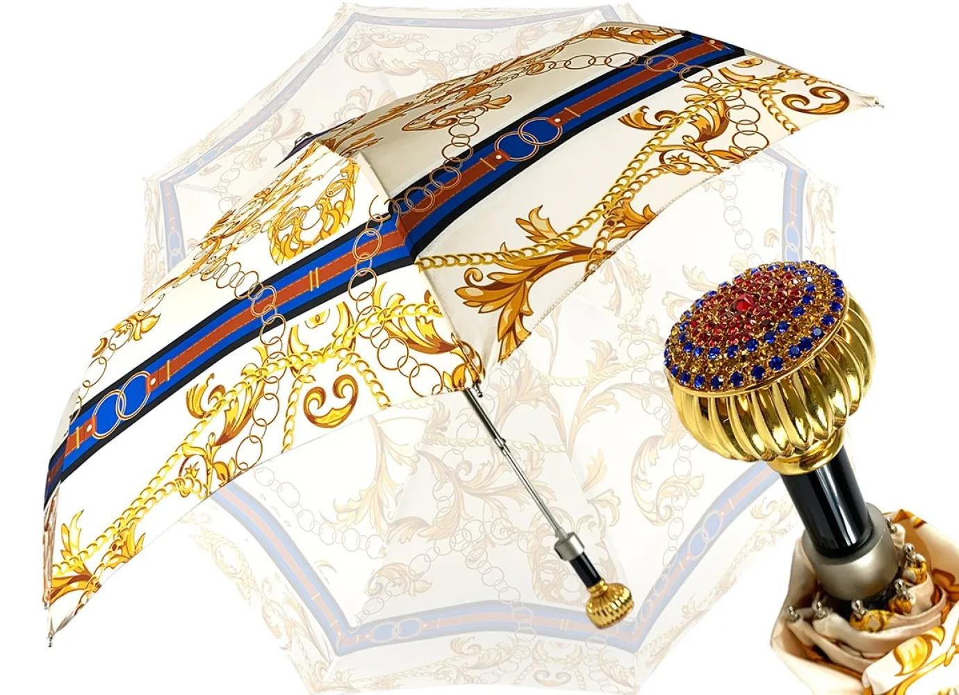 Il Marchesato Chains Print Women's Folding Umbrella Clearance