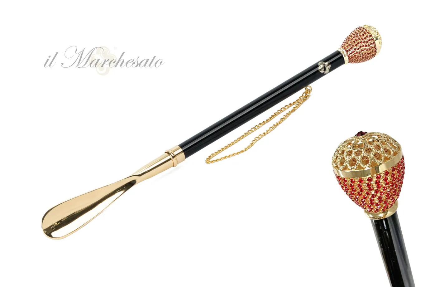 Il Marchesato Gold plated shoehorn Online
