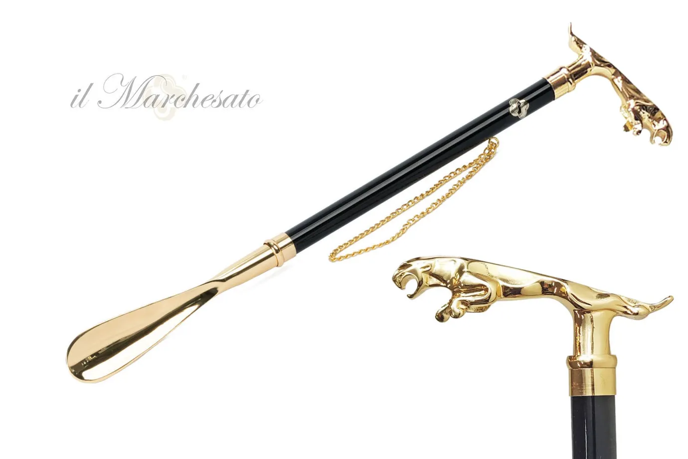 Il Marchesato Gold plated shoehorn New