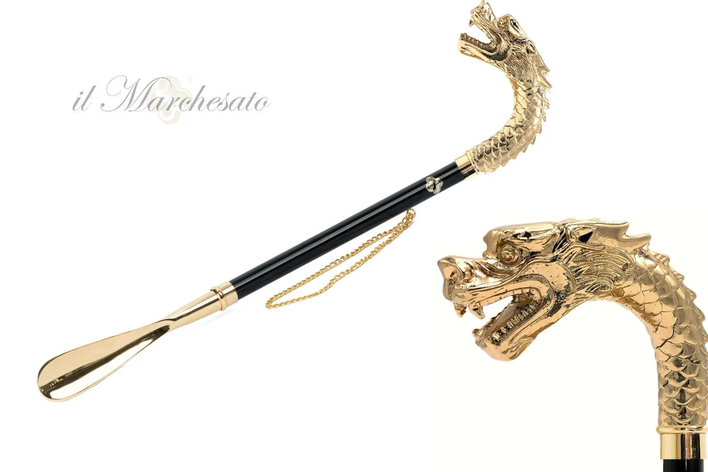 Il Marchesato Gold plated shoehorn New