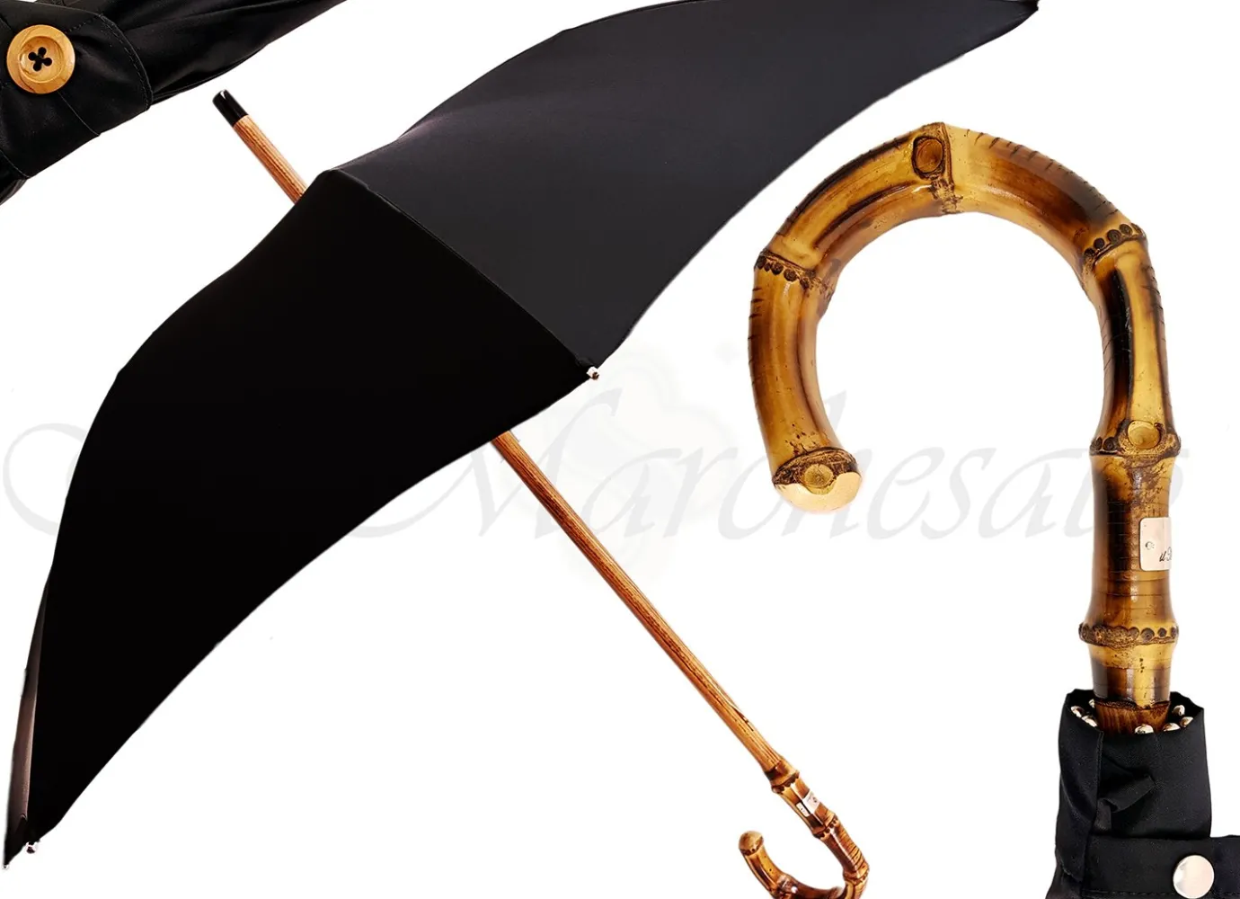 Il Marchesato Handmade Whanghee Bamboo-Gentlemen's Umbrella Clearance