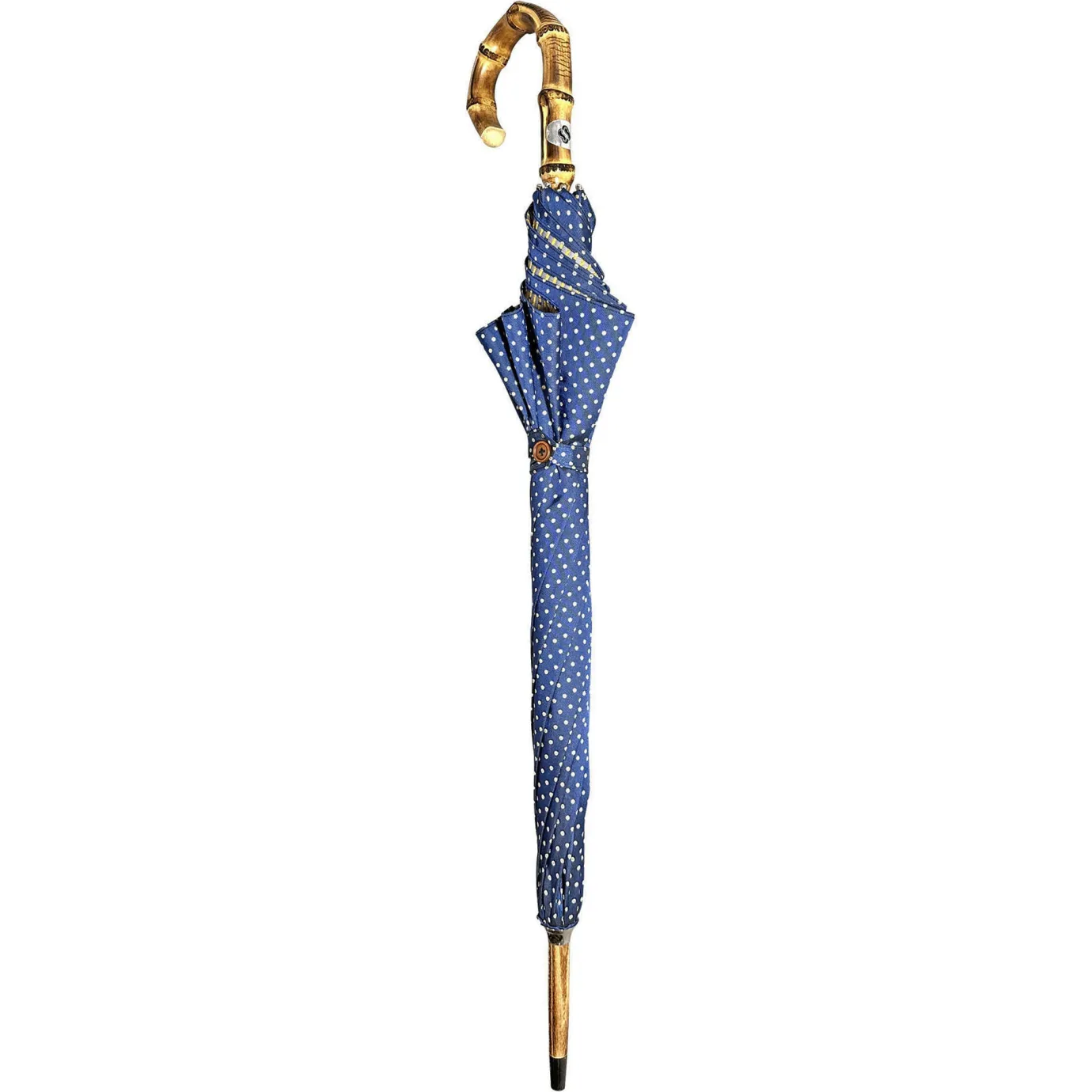 Il Marchesato Handmade Whanghee Bamboo-Gentlemen's Umbrella with dots Fashion
