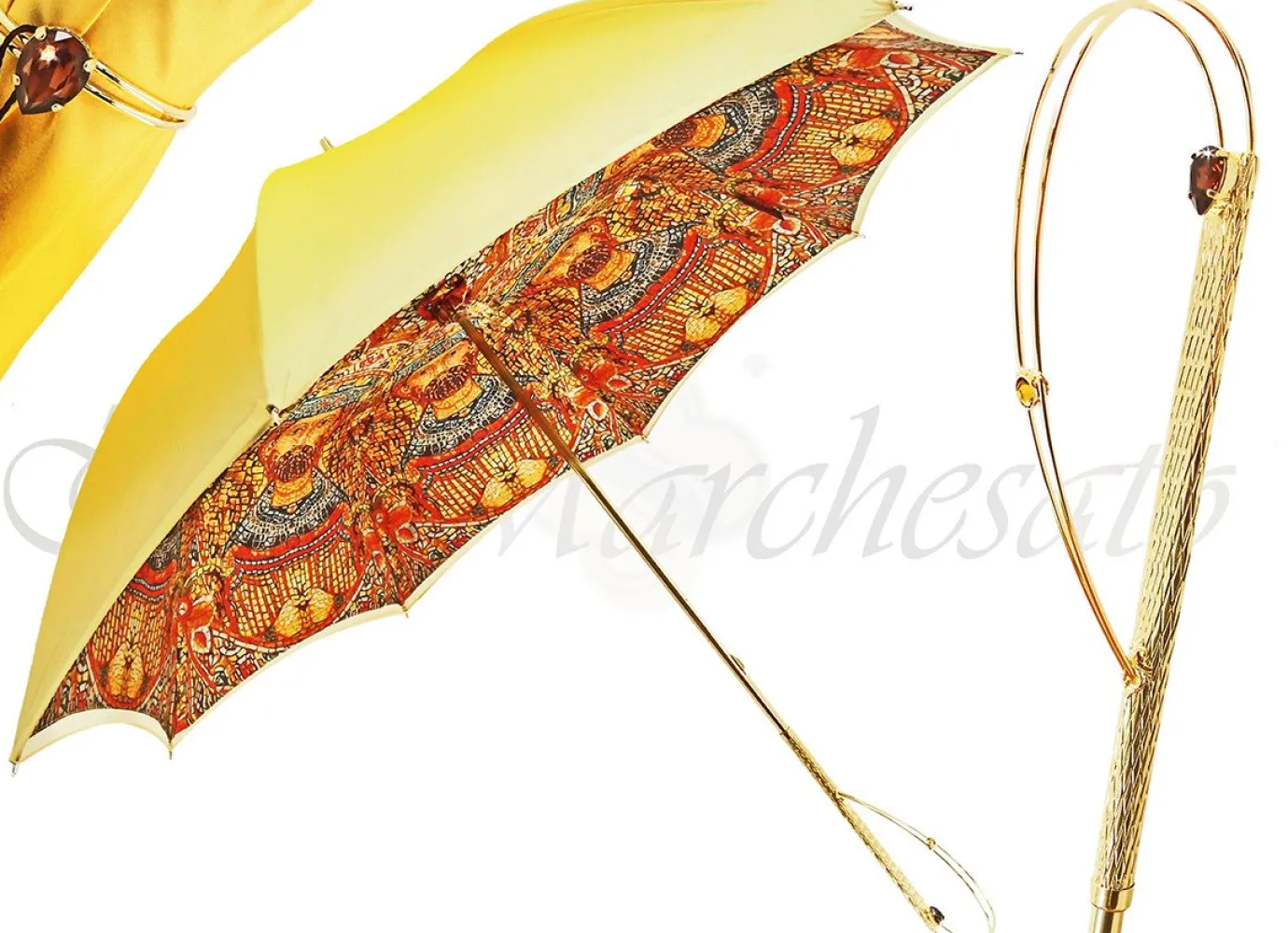 Il Marchesato Luxury Gradient Yellow Umbrella, Double Cloth Online