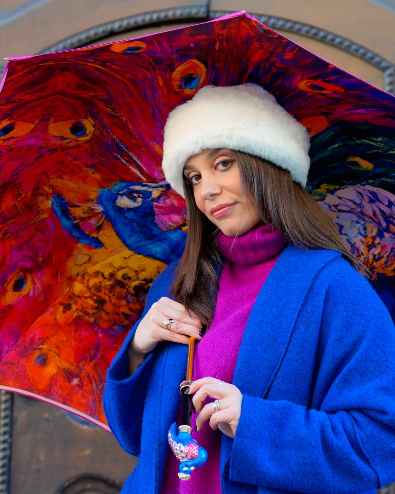 Il Marchesato Peacock Umbrella Sale