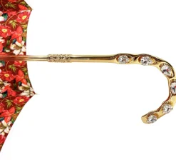 Il Marchesato Red Flowered Umbrella New