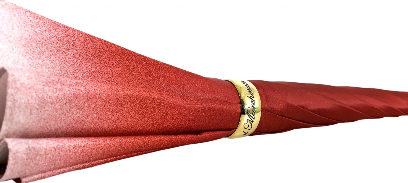 Il Marchesato Red Flowered Umbrella New