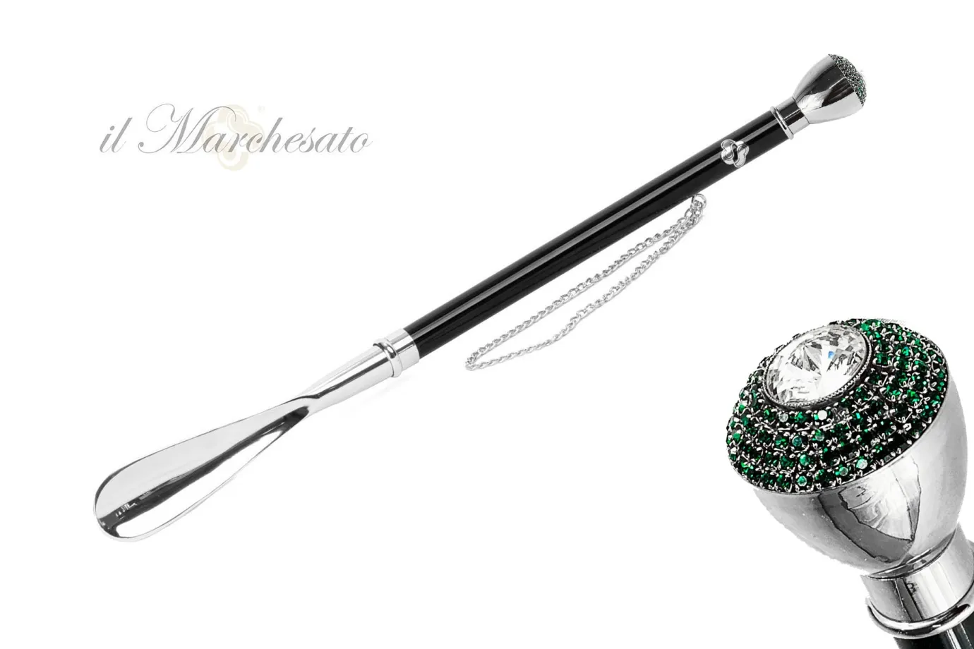Il Marchesato Silver plated shoehorn Discount