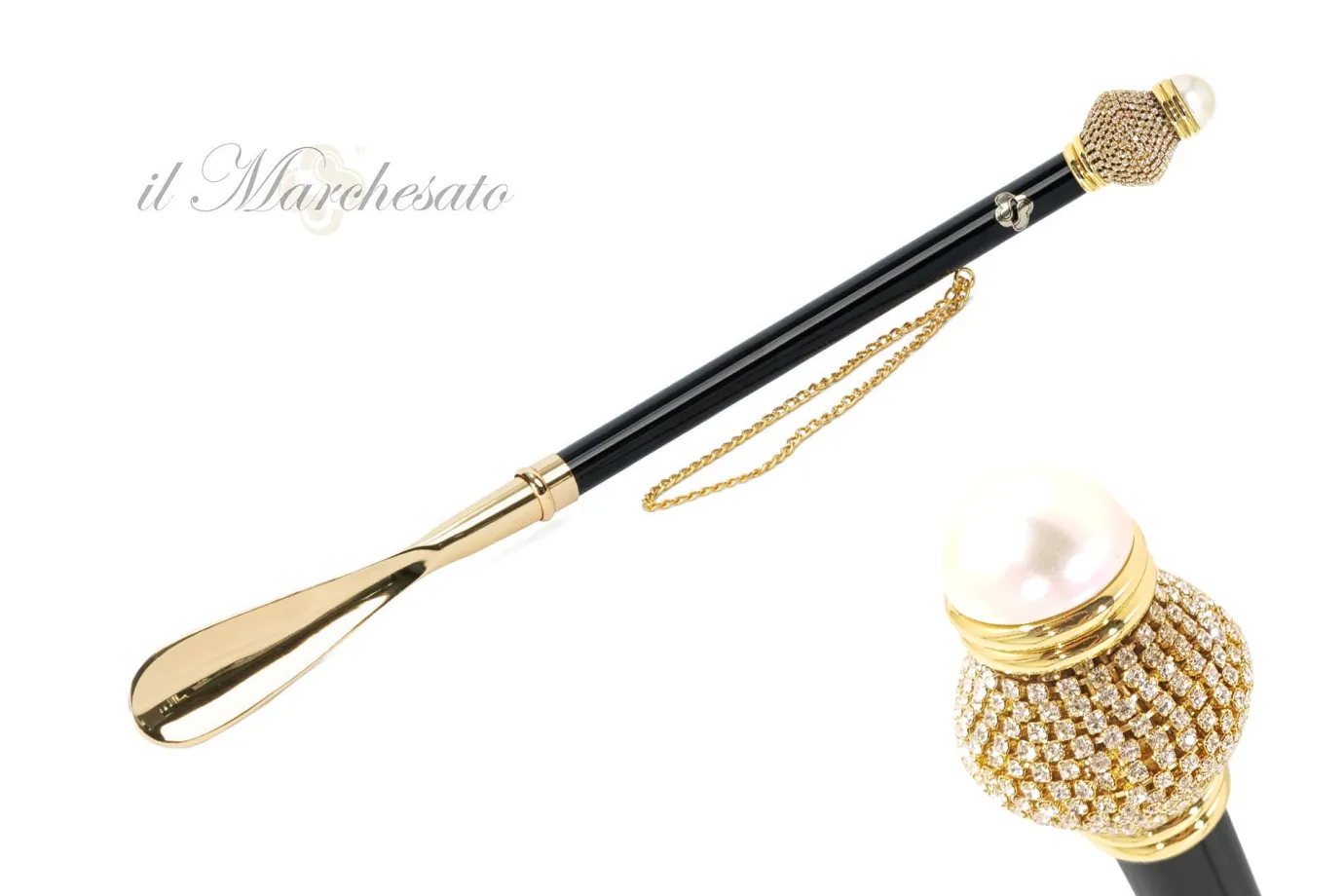 Il Marchesato Silver plated shoehorn Discount