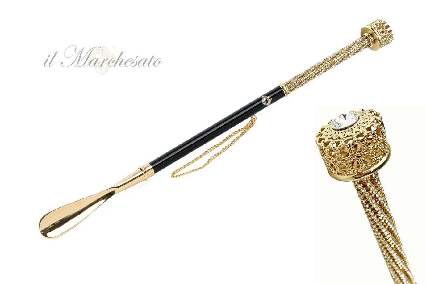 Il Marchesato Silver plated shoehorn Discount