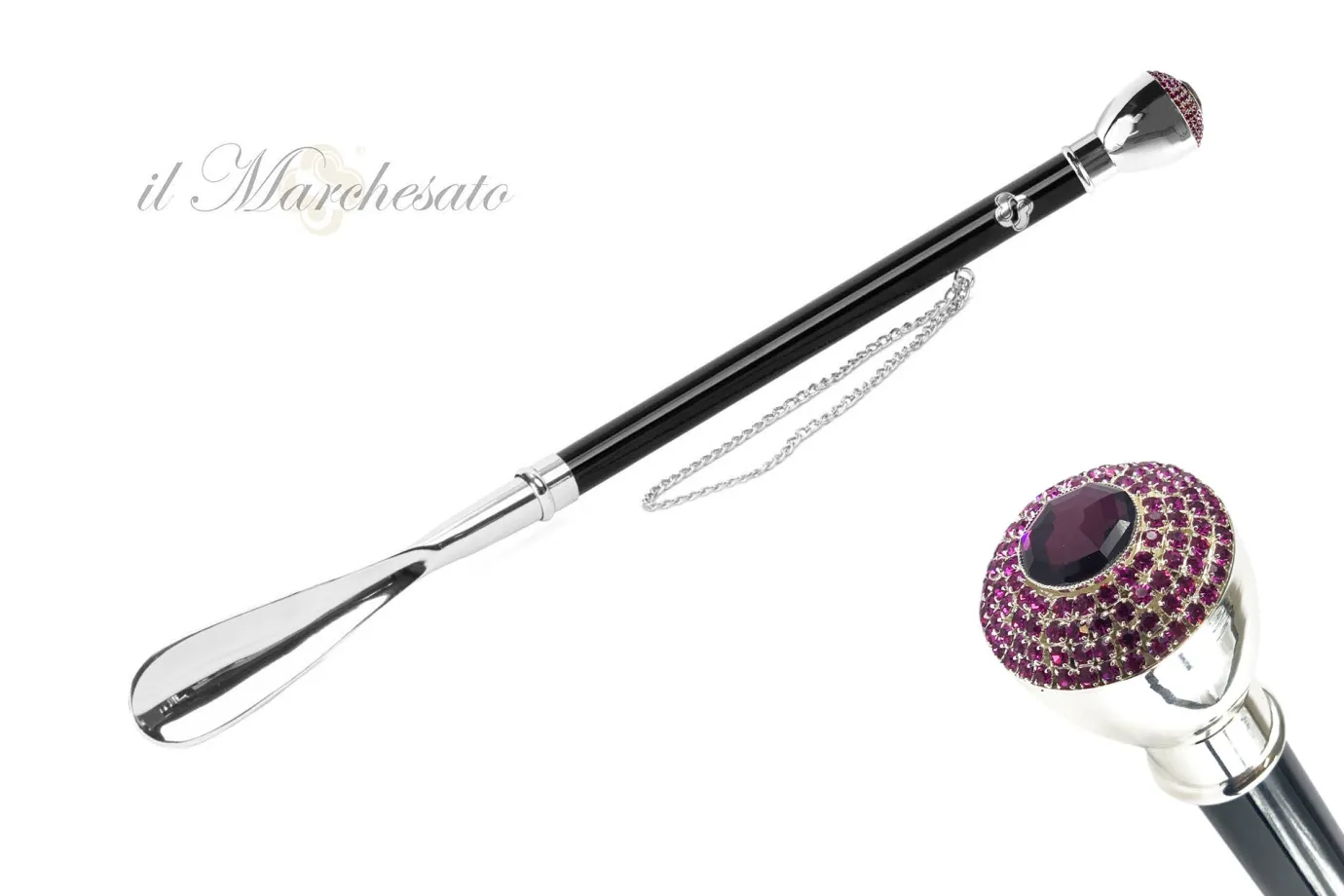 Il Marchesato Silver plated shoehorn Best